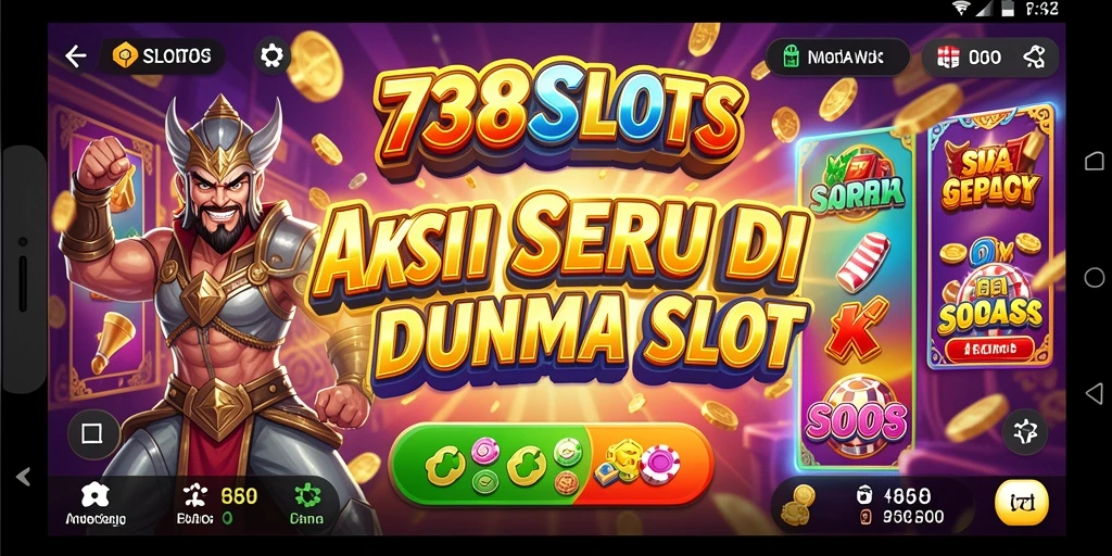 Tampilan gameplay penuh aksi dari 738SLOTS yang mendebarkan.