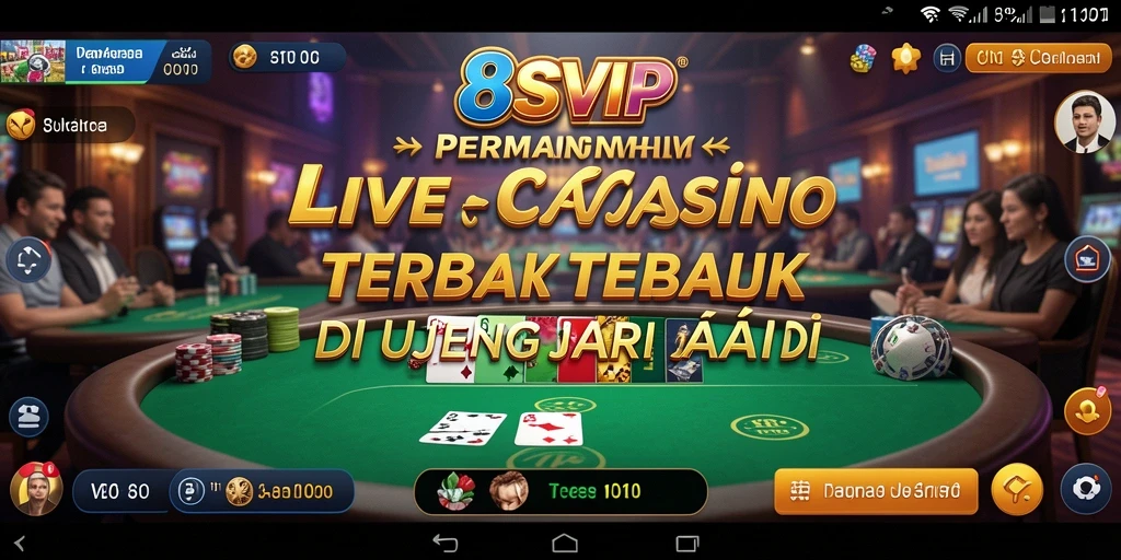 Gameplay menyenangkan di Live Casino 8SVIP dengan dealer langsung.