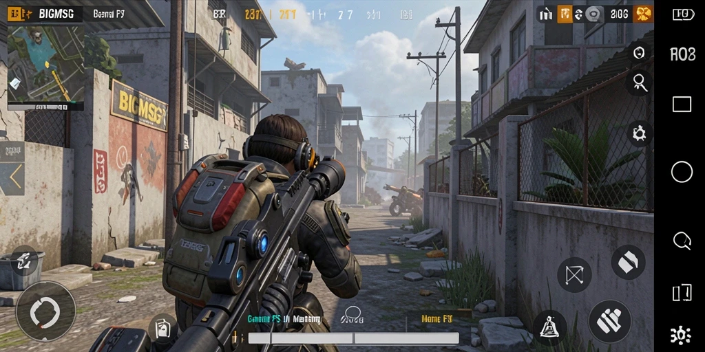 Tampilan gameplay seru dari BIGMSG yang penuh aksi.
