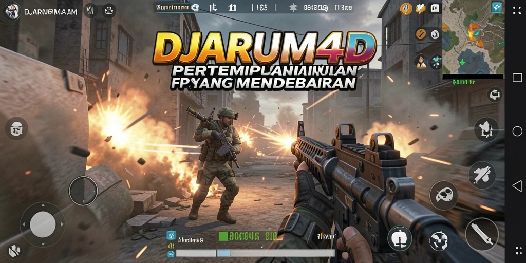 Tampilan gameplay seru di DJARUM4D dengan aksi FPS yang intens.