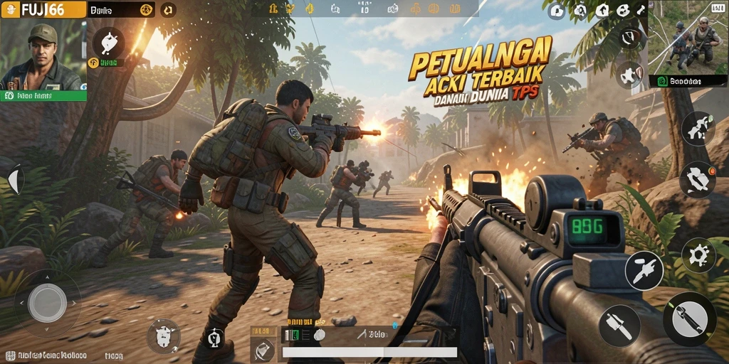 Tampilan keren dari gameplay FUJI66 yang penuh aksi.