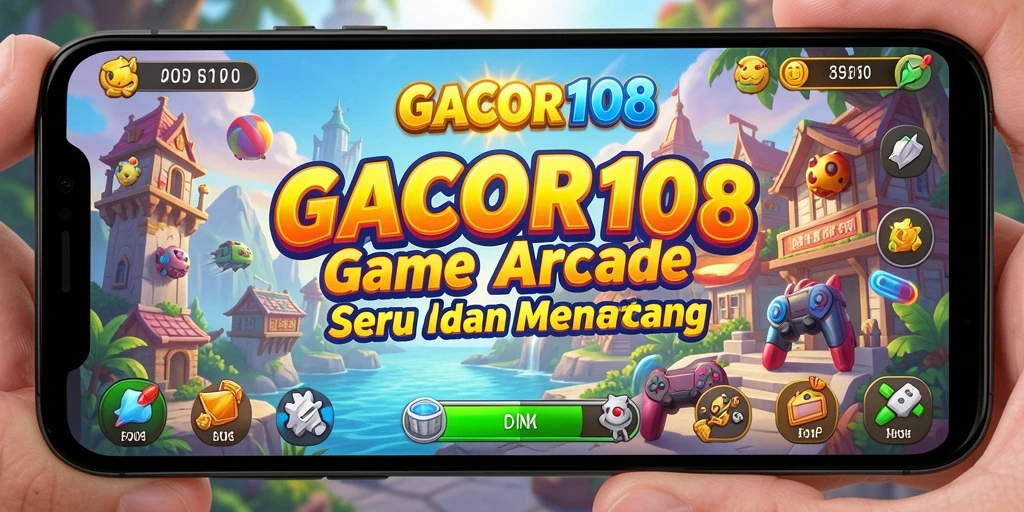 Screenshot GACOR108 menunjukkan gameplay arcade yang seru dan adiktif.