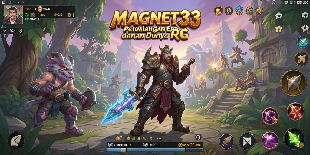 Screenshot gameplay menampilkan petualangan seru di MAGNET33.