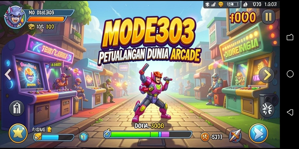 Screenshot gameplay <strong>MODE303</strong> menampilkan aksi seru dan tantangan menarik.