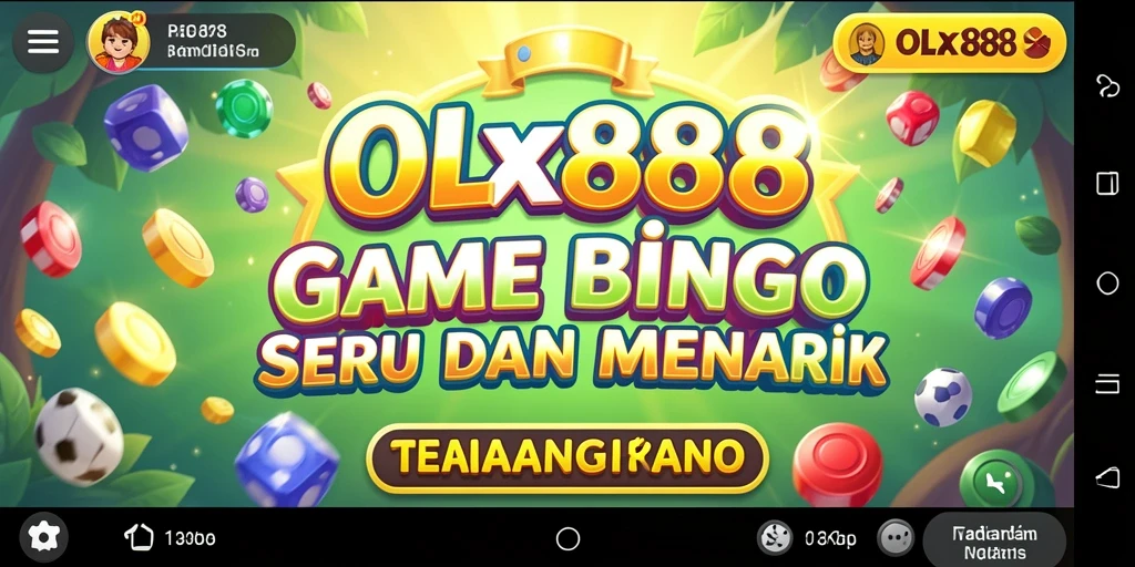 Tampilan gameplay seru di OLX888 dengan suasana Bingo yang menantang.