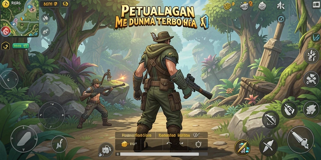 Tangkapan layar dari gameplay R6R6 yang menunjukkan eksplorasi dunia terbuka.