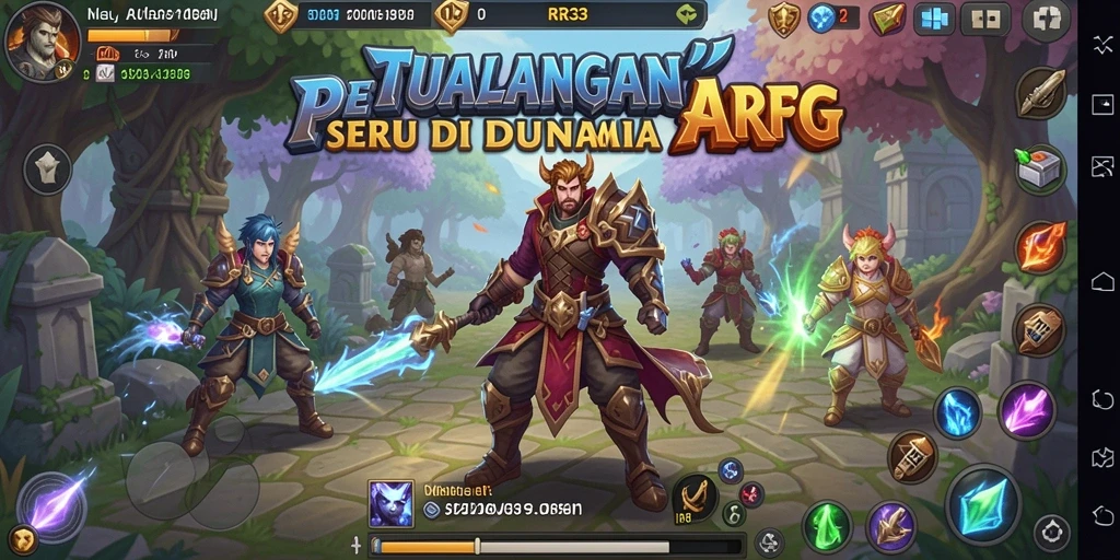 Tampilan gameplay menakjubkan di dalam dunia ARPG.
