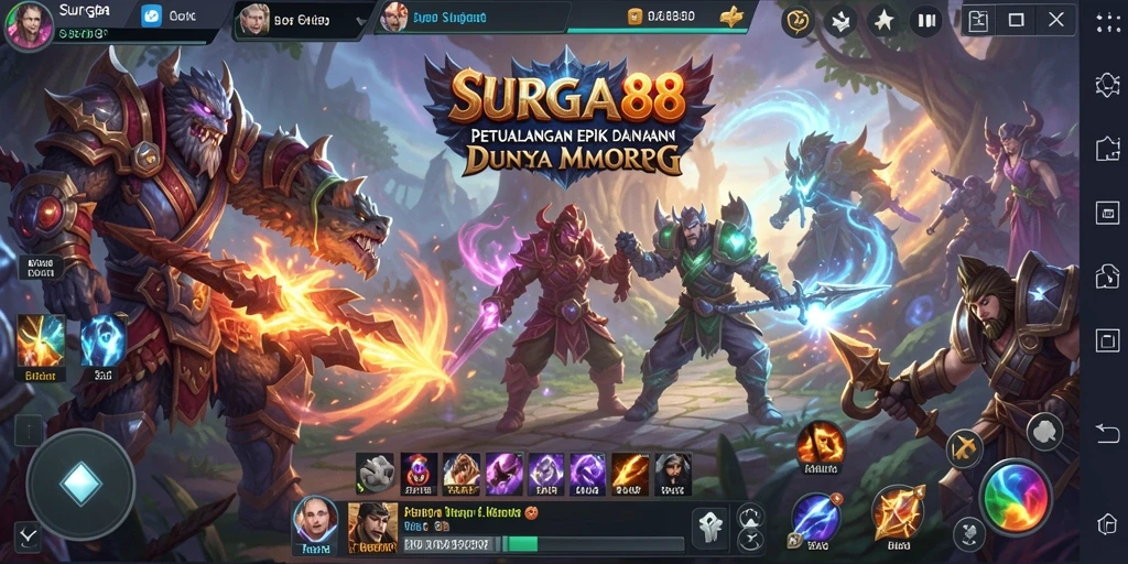 Tampilan gameplay SURGA88 yang menarik dan penuh aksi.