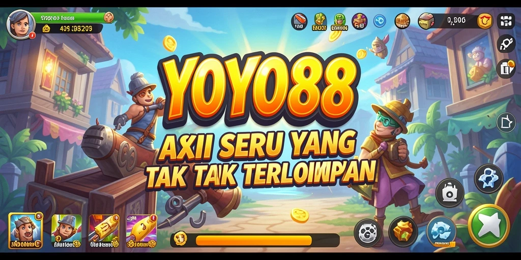 Tampilan gameplay aksi seru dalam YOYO88.